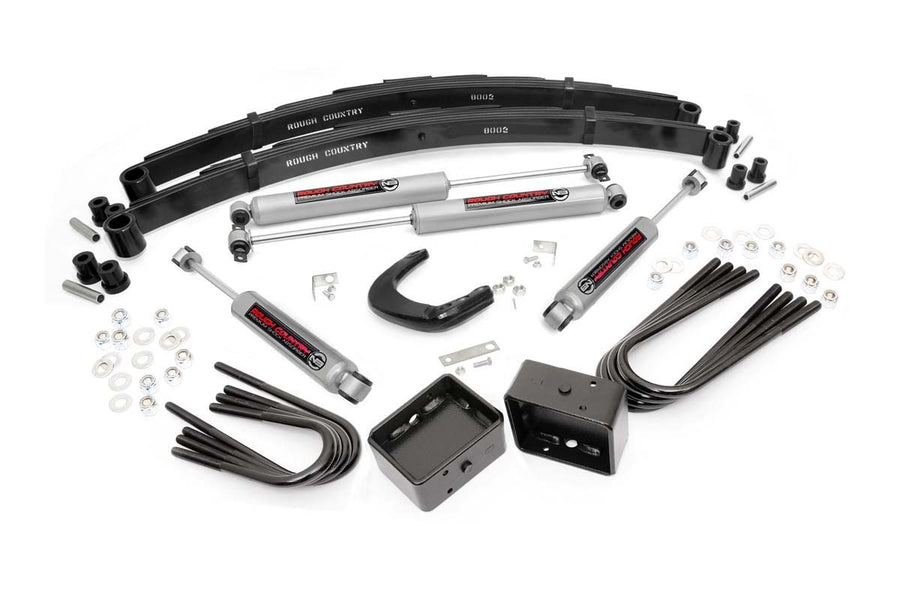 Rough Country - 4 Inch Lift Kit - RR Blocks - Chevy/GMC C10/K10 Truck & SUV/K5 Blazer (73-76)
