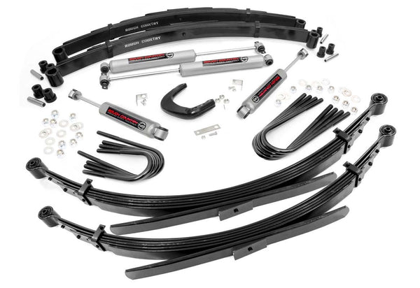 Rough Country - 4 Inch Lift Kit - 56 Inch RR Springs - Chevy/GMC 3/4-Ton Suburban 4WD (88-91)
