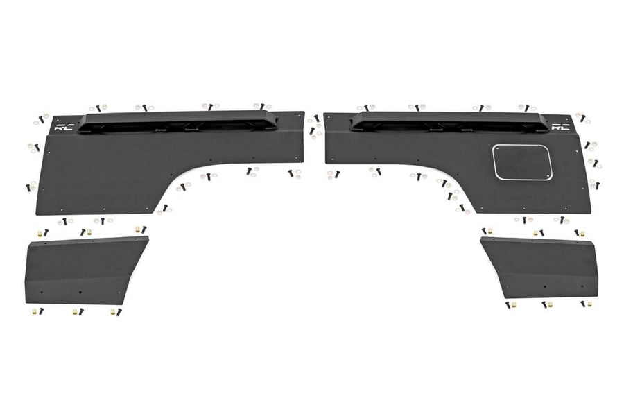 Rough Country - Fender & Quarter Panel Armor - Rear - Combo - Jeep Cherokee XJ 2WD/4WD (84-96)