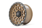 Rough Country - Rough Country 87 Series Wheel/Simulated Beadlock/Bronze/Black/17x8.5/5x4.5/+0mm