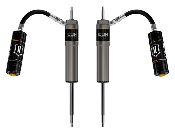 ICON 1997-2023 Nissan Patrol Y61 0-2.5" Lift Front V.S. 2.5 Aluminum Series Shock Absorbers Remote Reservoir Pair