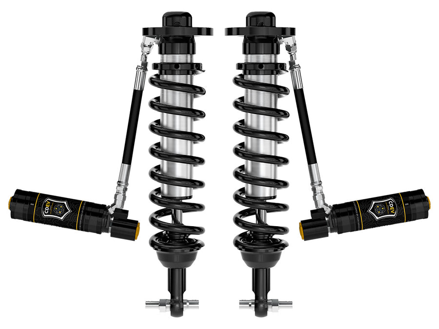 ICON 2021-2023 Ford F-150 2WD 0-3" Lift Front V.S. 2.5 Series Coilovers Remote Reservoir W/ CDEV Pair