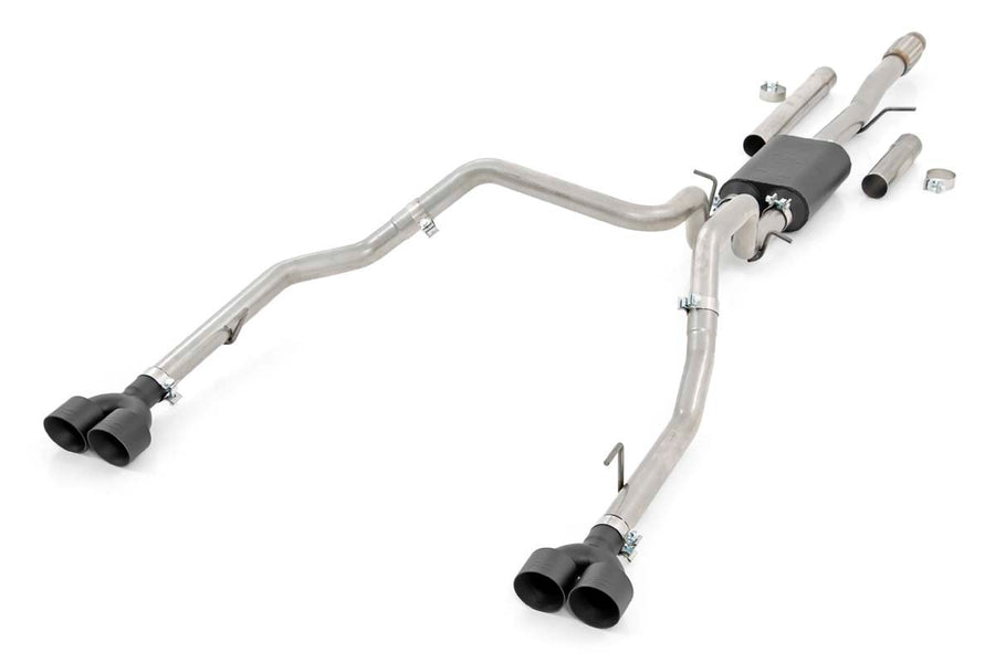 Rough Country - Performance Cat-Back Exhaust - 6.2L - 5'8 In. & 6'6 In. Bed - Chevy/GMC Sierra/Silverado 1500 (19-25)
