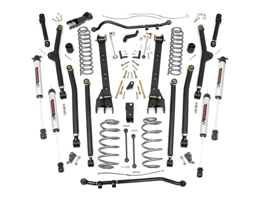 Rough Country - 4 Inch Lift Kit - Long Arm - V2 - Jeep Wrangler TJ 4WD (1997-2006)