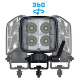 BUILTBRIGHT BB45081 Work Pod Task Max 5" Work Light W/ 360° Pivot Bracket White 8000 Lumens