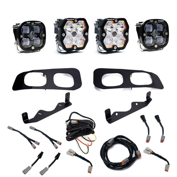 Ford Super Duty (23-26)  Dual Fog Pocket Kit  Squadron Sport/SAE 2.0  Clear SAE/Sport  DC