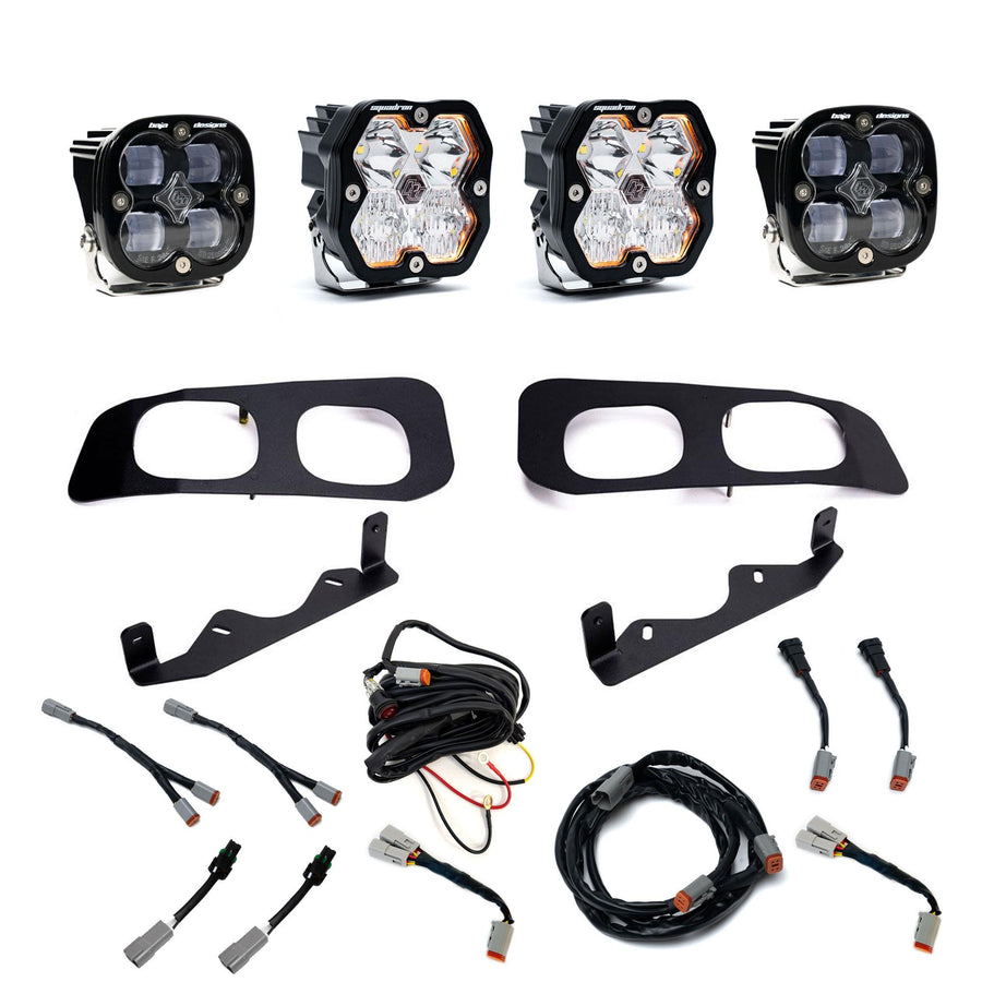 Ford Super Duty (23-26)  Dual Fog Pocket Kit  Squadron Sport/SAE 2.0  Clear SAE/Sport  DC