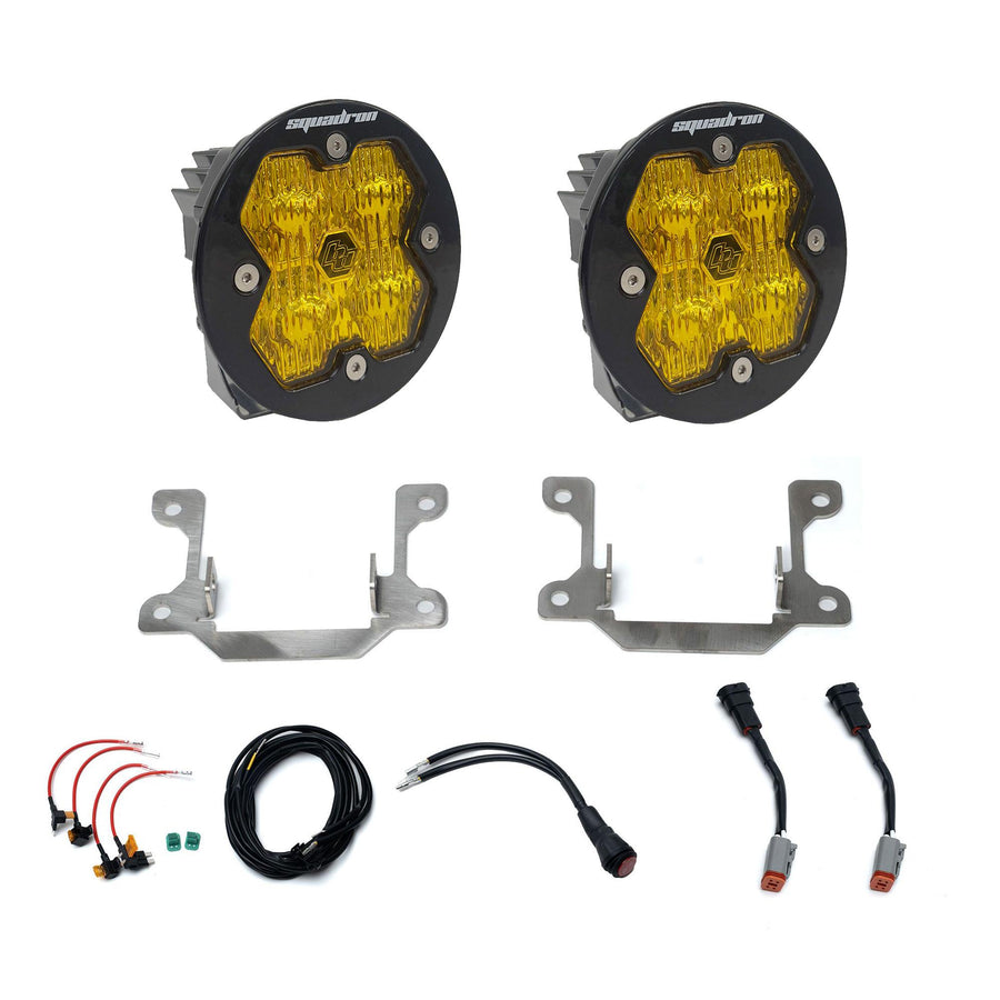 Dodge Ram 2500/3500 Big Horn (19-26)  Fog Pocket Kit  Squadron Sport 2.0  Baja Amber  WC