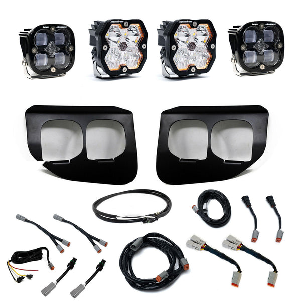 2020-2022 Ford Super Duty  Dual Fog Pocket Kit  Squadron 2.0 SAE/Sport DC W/Upfitter