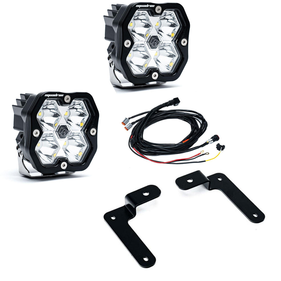 2018-2026 Jeep JL/JT  20-26 Gladiator  A-Pillar Sportsmen Kit  Squadron 2.0  Clear  Spot
