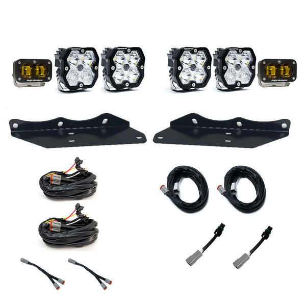 2017-2020 Ford Raptor  Fog Pocket Kit Sportsman  Squadron SAE 2.0/S2  Baja Amber  SAE Fog