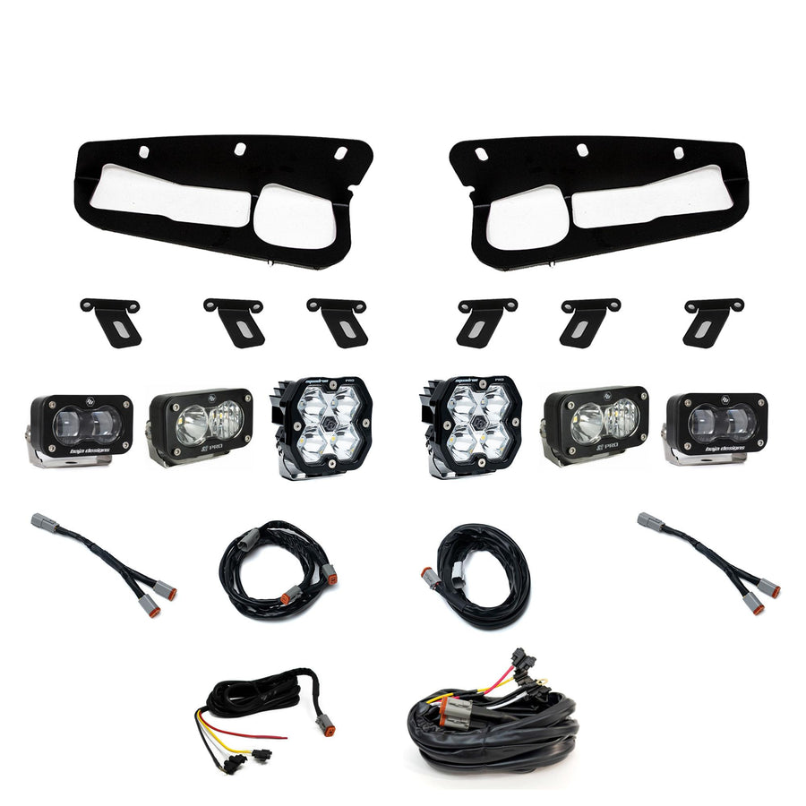 Ford  Bronco (21-26) S2 SAE Clear  S2 Pro D/C Clear  Squadron 2.0 Pro Spot Clear  FPK Steel Bumper W/ Upfitter