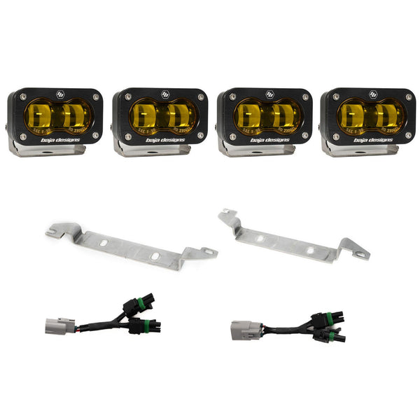 S2 SAE OEM Fog Light Replacement Kit - 2024-2026 Toyota Tacoma NOTE: TRD Pro/Trailhunter (Amber)