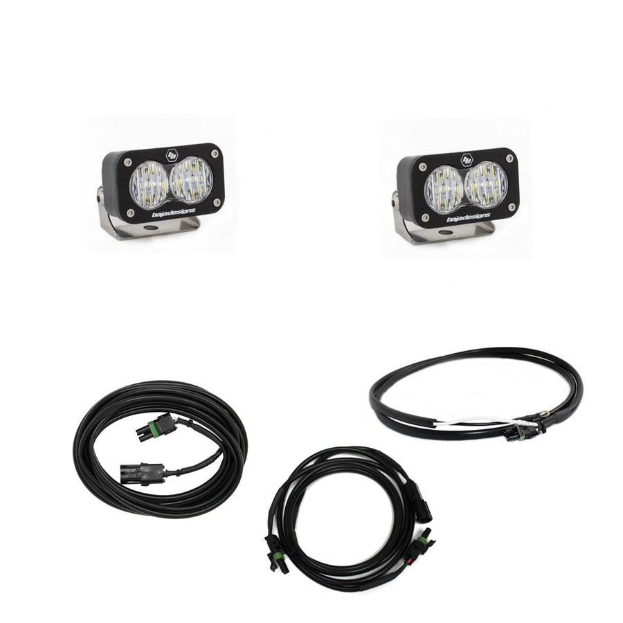 S2 Sport Dual Reverse Kit - '18-25 Wrangler JL; W/ OE Rubicon  Sahara Bumper (Wide Cornering; Clear; Upfitter Wiring)