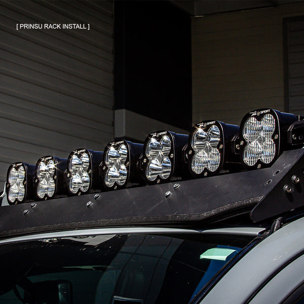 Toyota 7XL Sport Linkable Roof Light Bar Kit For Prinsu Rack  - '10-24 4Runner; '07-14 FJ Cruiser; '05-23 Tacoma; '07-21 Tundra (Multi-Pattern; Clear)