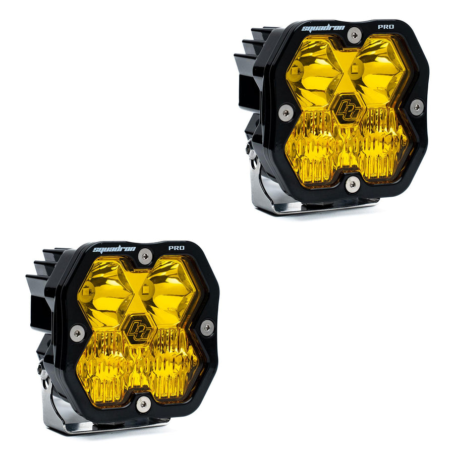 Squadron 2.0 Pro  Pair  LED Driving/Combo  Baja Amber  No Harness