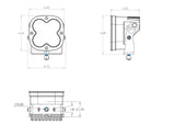 XL Pro LED Light Pod Pair (Spot; Clear)