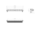 S8 Straight LED Light Bar (20 Inch; Driving/Combo; Clear)