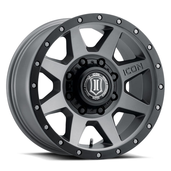 ICON ALLOYS REBOUND HD TITANIUM - 17 X 8.5 / 8 X 6.5 / 13MM / 5.25" BS