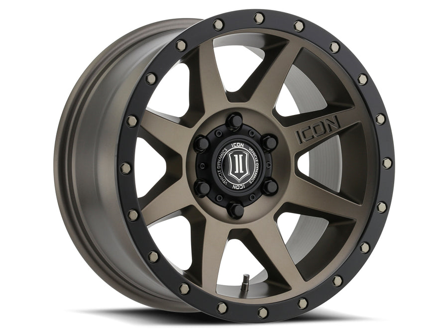 ICON Alloys Rebound Bronze 17 X 8.5 / 6 X 5.5 0mm Offset 4.75" BS 110.1mm Hub Bore