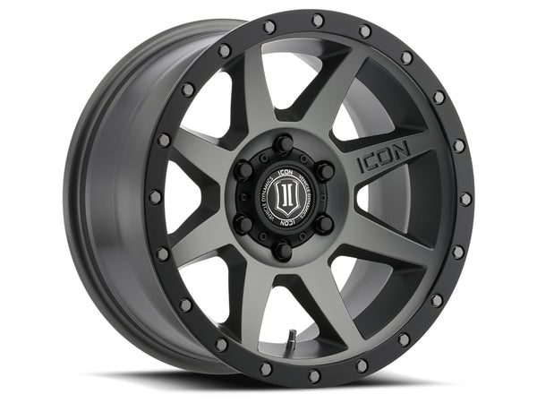 ICON ALLOYS REBOUND TITANIUM -18 X 9 / 6 X 135 / 6MM / 5.25" BS