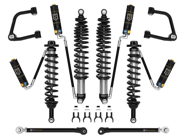 ICON 2021-2023 Ford Bronco Sasquatch 2-3" Lift Stage 6 Suspension System CDXS Tubular Heavy Rate Rear Spring