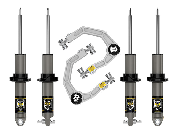 ICON 2021-2023 Ford Bronco HOSS 1.0 Pkg 1.375-3" Lift Stage 2 Suspension System Billet