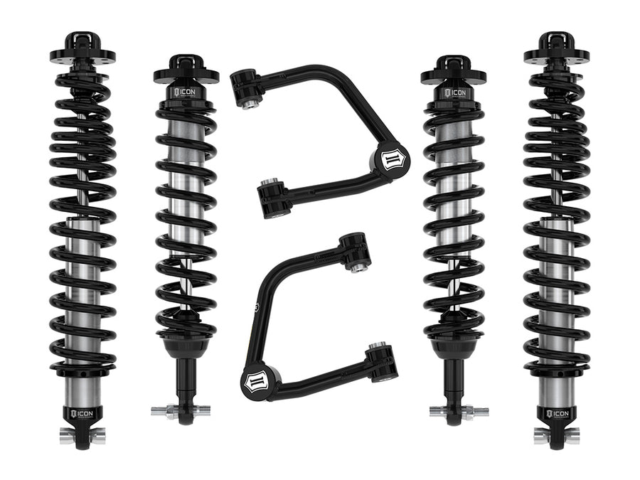 ICON 21-23 Bronco Non-Sasquatch 3-4" Lift Stage 3 Suspension System Tubular UCA Heavy Rate Rear Spring