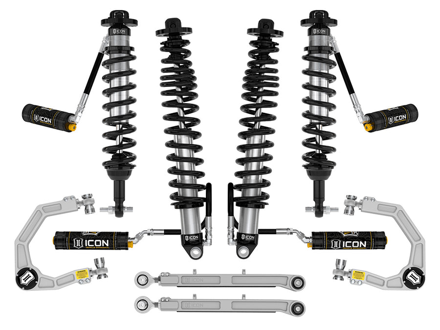 ICON 2021-2023 Ford Bronco Sasquatch 2-3" Lift Stage 6 Suspension System CDCV Billet Heavy Rate Rear Spring