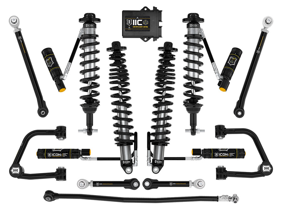 ICON 2021-2023 Ford Bronco Sasquatch 2-3" Lift Stage 8 Suspension System Tubular Heavy Rate Rear Spring