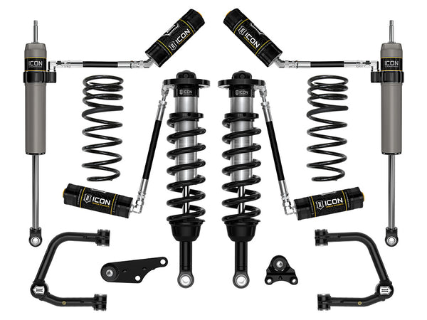 ICON 2024-2025 Toyota Tacoma 1.25-3" Lift Stage 4 Suspension System Tubular Triple Rate Rear Springs