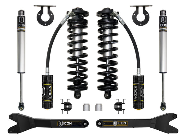 ICON 2023-2025 Ford F-250/F-350 Super Duty 4WD 2.5-3" Lift Stage 1 Coilover Conversion System W/ Radius Arms