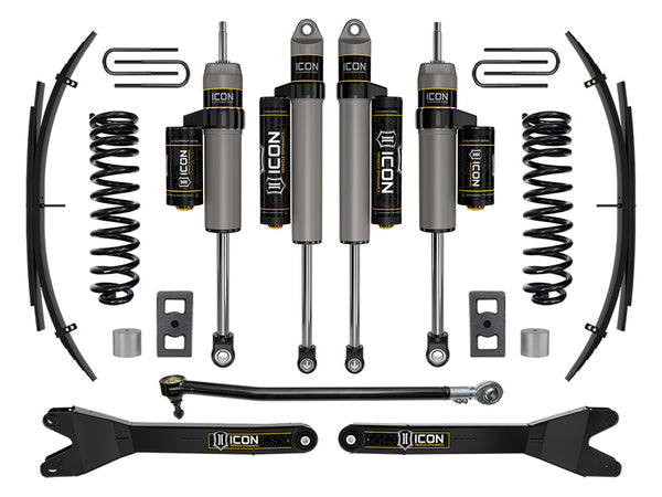 ICON 2023-2025 Ford F-250/F-350 Super Duty 4WD Diesel 2.5" Lift Stage 3 Suspension System W/ Radius Arms And Expansion Packs