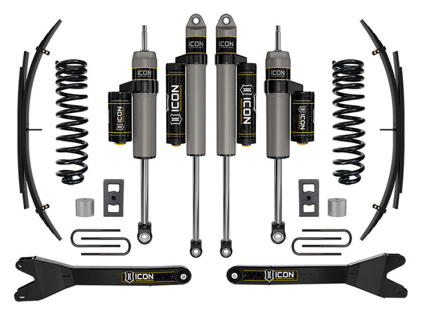 ICON 2023-2025 Ford F-250/F-350 Super Duty 4WD Gas 2.5" Lift Stage 2 Suspension System W/ Radius Arms And Expansion Packs