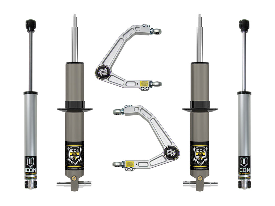 ICON 19-23 GM 1500 2.375-3.75" Lift Stage 2 EXP Suspension System Billet