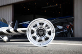 ICON Alloys Nuevo Silver Machined 17 X 8.5 / 6 X 5.5 0mm Offset 4.75" BS