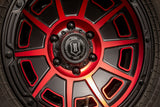 ICON ALLOYS VICTORY SAT BLK RED - 17 X 8.5 / 6X135 / 6MM / 5" BS