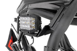 Rough Country - LED Light Kit - Rear Mount - 2 In. Black Pair - Flood - Kawasaki Teryx 4 1000/Teryx4 800