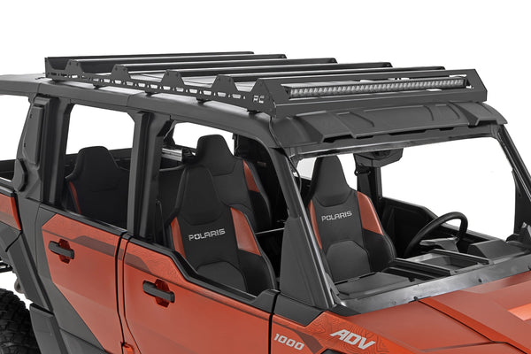 Rough Country - Roof Rack - 40 In. Black Single Row - Polaris XPEDITION ADV 5