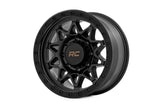 Rough Country - Rough Country 78 Series Wheel/Simulated Beadlock/Black/18x9/8x6.5/-12mm