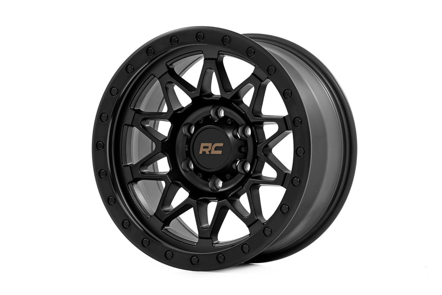 Rough Country - Rough Country 78 Series Wheel/Simulated Beadlock/Black/18x9/6x5.5/-12mm