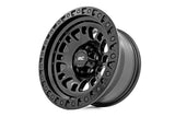 Rough Country - Rough Country 82 Series Wheel/One-Piece/Semi Gloss Black/17x9/5x5/-12mm