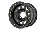 Rough Country - Steel Simulated Bead Lock Wheel/Black/17x9/6x5.5/4.25 Bore/-12