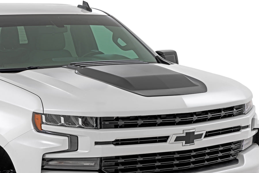 Rough Country - Hood Scoop - GA0 North Sky Blue - Chevy Silverado 1500 2WD/4WD (2019-2025 & Classic)