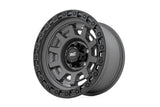 Rough Country - Rough Country 85 Series Wheel/One-Piece/Gunmetal Gray/Black/15x8/5x4.5/-19mm
