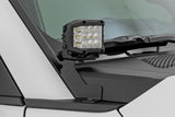 Rough Country - LED Light Kit - Ditch Mount - 2 In. Black Pair - Spot - Toyota Land Cruiser (24-25)