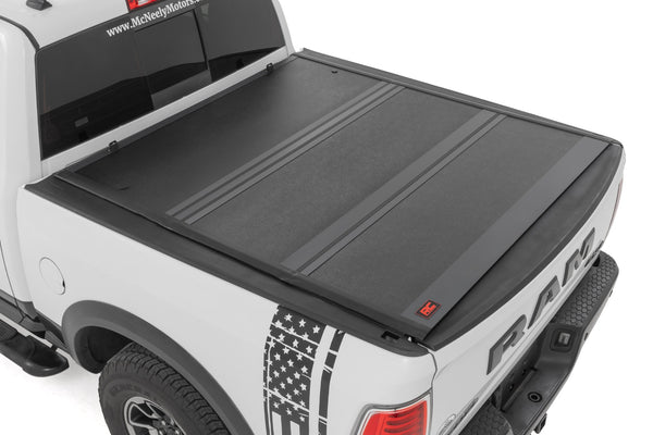 Rough Country - Hard Low Profile Bed Cover - 5'7 In. Bed - No Rambox - Ram 1500 2WD/4WD (10-18 & Classic)
