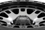 Rough Country - Rough Country 82 Series Wheel/One-Piece/Machined Semi Gloss Black/18x9/6x5.5/-12mm