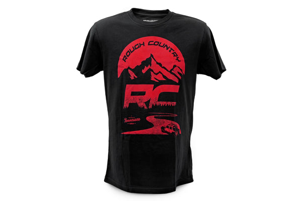 Rough Country - Rough Country T-Shirt - RC Mountains - Black - MD