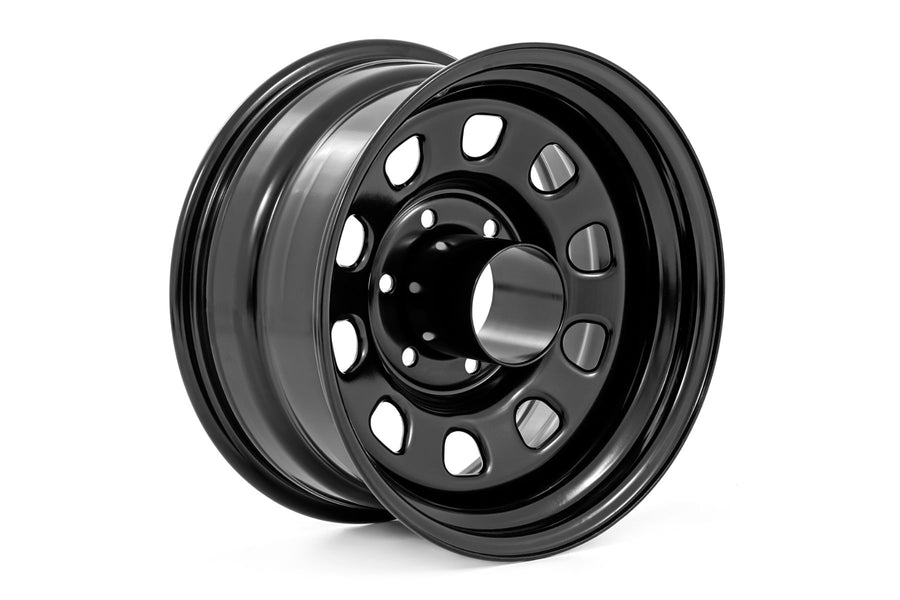 Rough Country - Steel Wheel/Black/16x8/8x6.5/5.10 Bore/-6